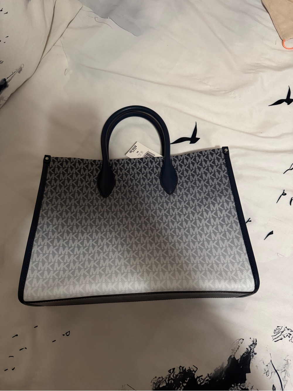 NWT Michael Kors Mirella Medium Ombré Logo Tote Bag - Picture 7 of 7